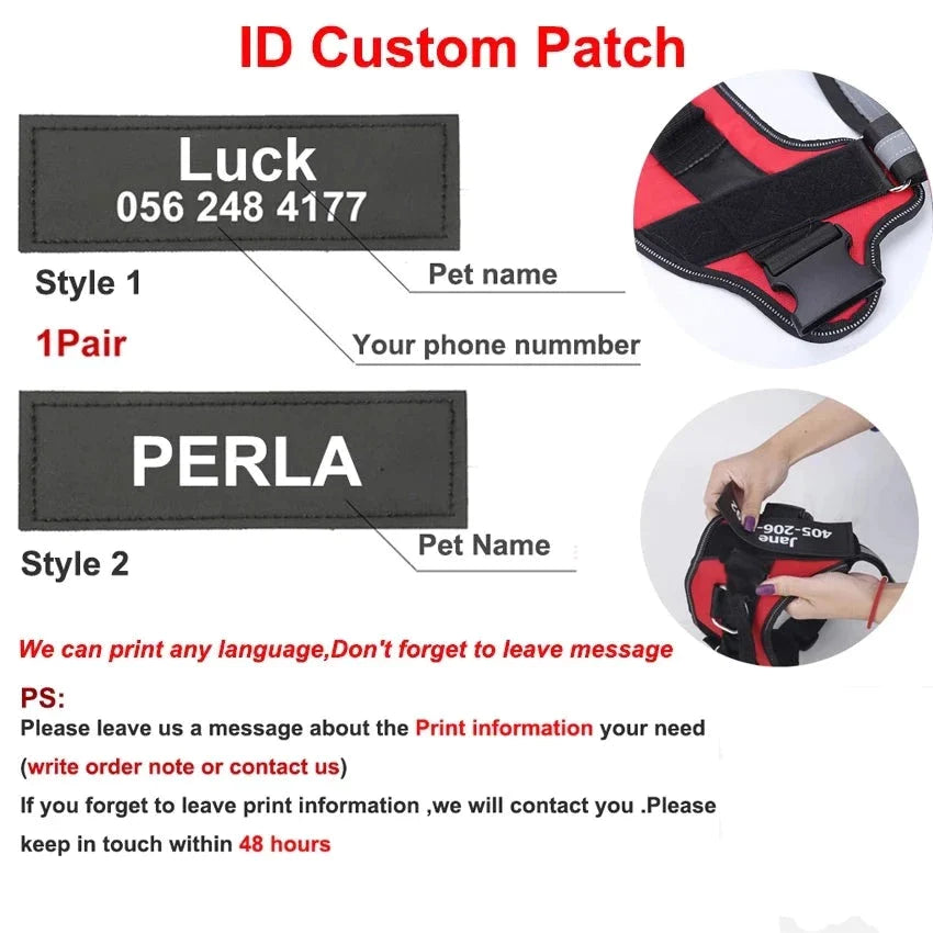 Personalized Breathable Pet Harness